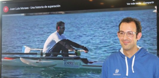 Juan Luis Moraes, remero con discapacidad, compite en el campeonato del mundo con el apoyo de Ribera Salud