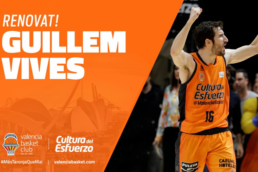 Valencia Basket renueva a Guillem Vives hasta 2021