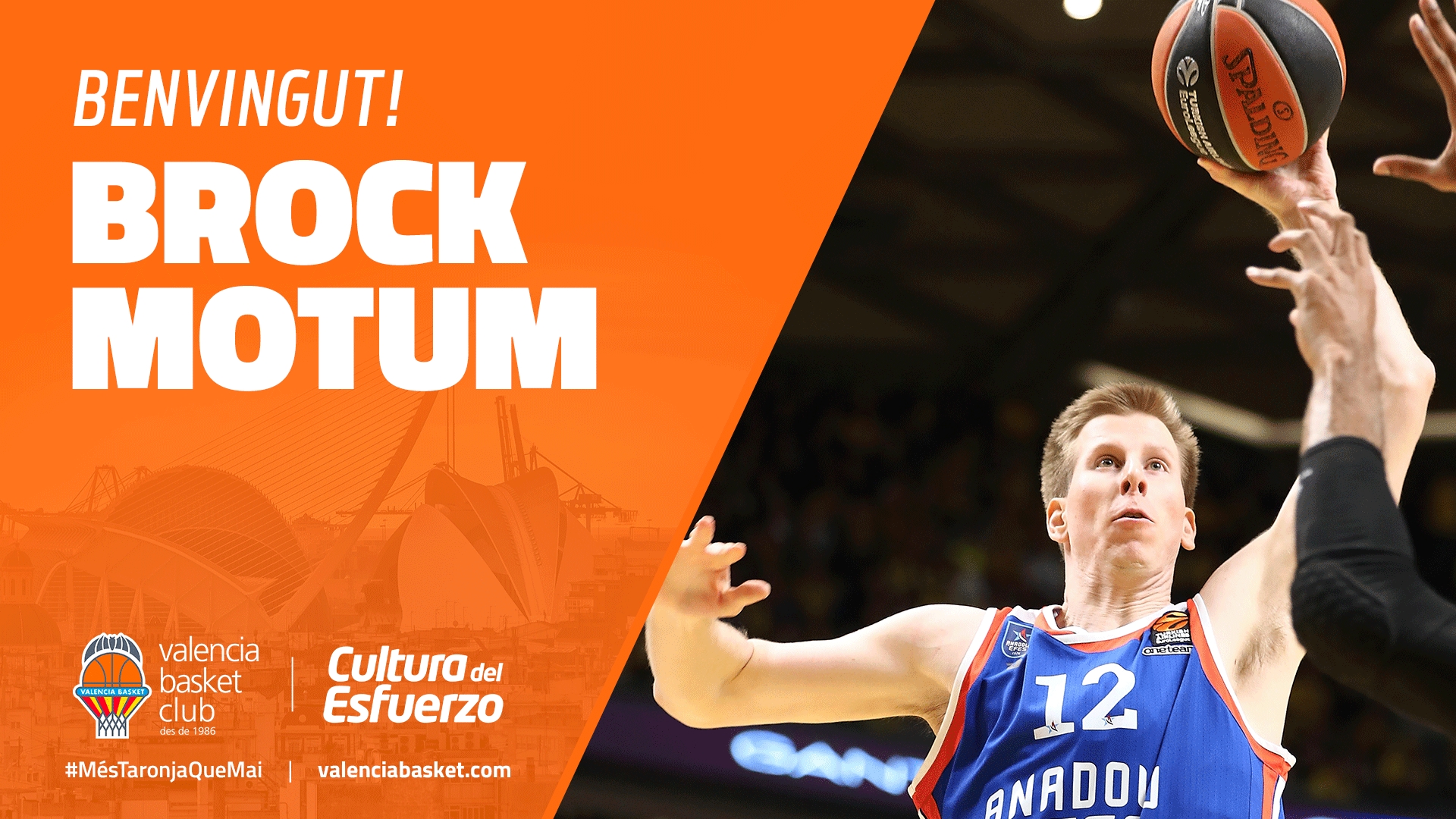Valencia Basket alcanza un acuerdo con Brock Motum para las dos próximas temporadas