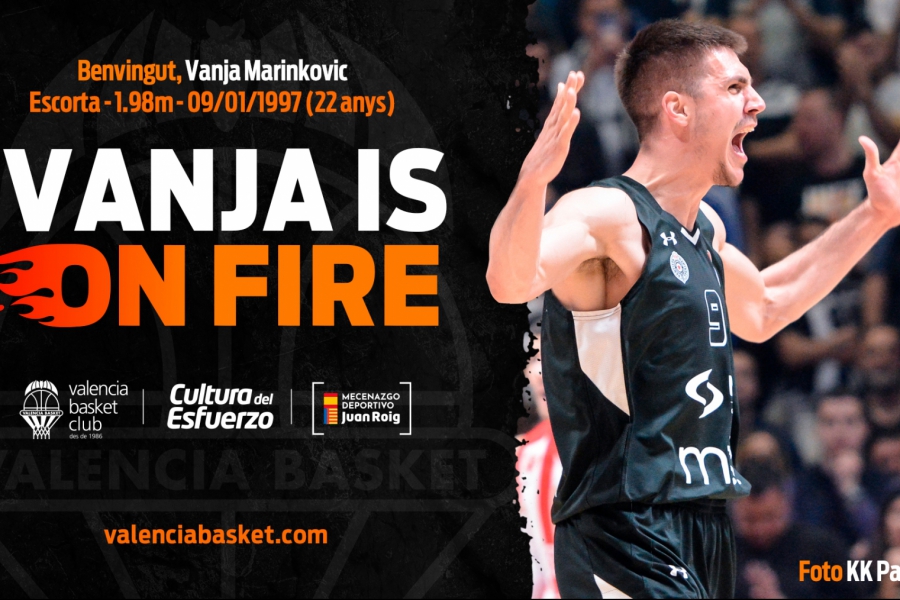 Valencia Basket alcanza un acuerdo con Vanja Marinkovic para las próximas 2 temporadas