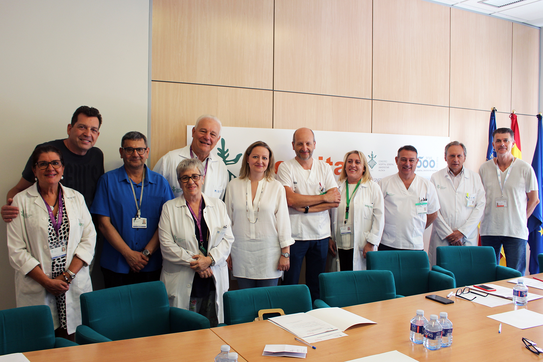 Pilar Sarrión de Bienestar Social de Diputacio de Valencia visita varios hospitales