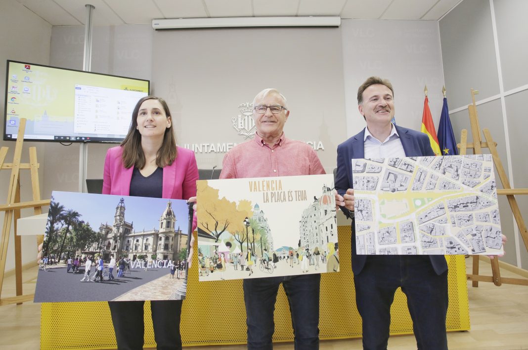 Ribó y PSOE han fraccionado ya en tres contratos el diseño de la peatonalización de la plaza del Ayuntamiento