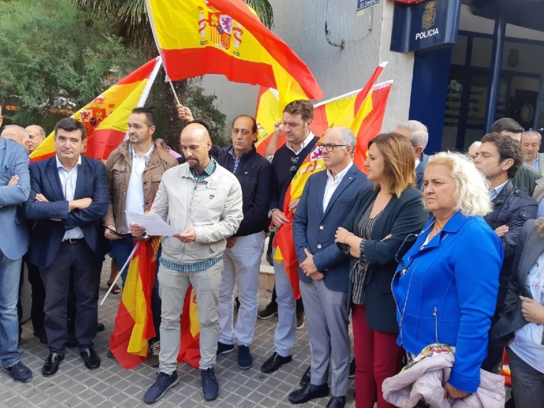 Concentración del Sindicato Unificado de Policia ante la Jefatura Superior de Policia Nacional de la Com. Valenciana
