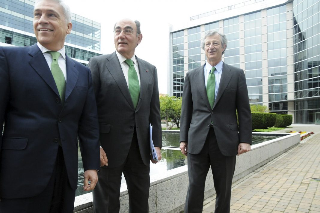 Inversión récord de Iberdrola de 4.727 millones , Córcoles Galán y Sainz en la sede madrileña de Iberdrola