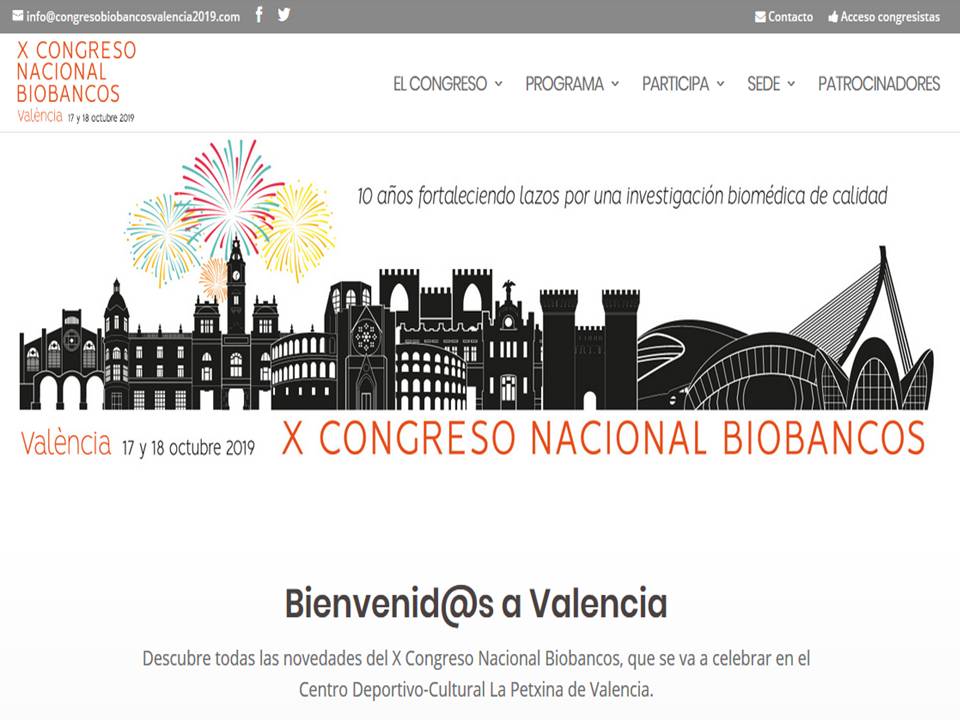 El X Congreso Nacional de Biobancos debatirá en Valencia sobre su papel clave en la mejora de la investigación