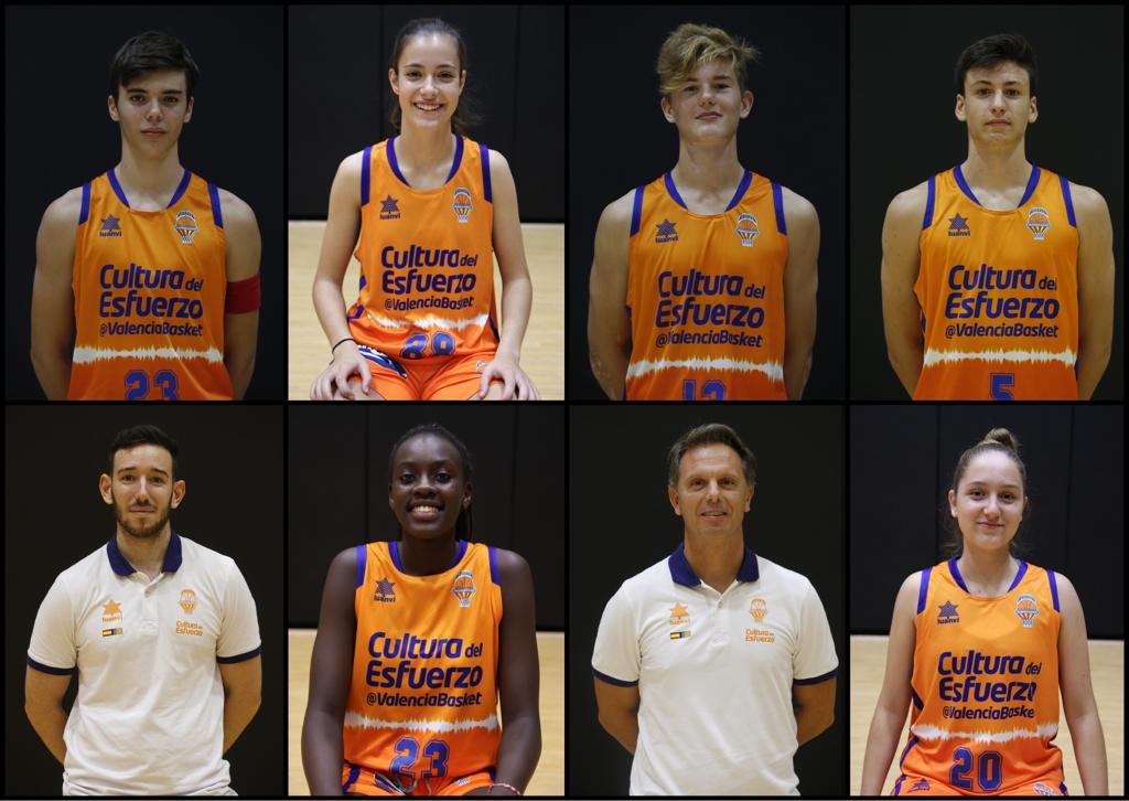 8 integrantes de L’Alqueria del Basket, con la selección española