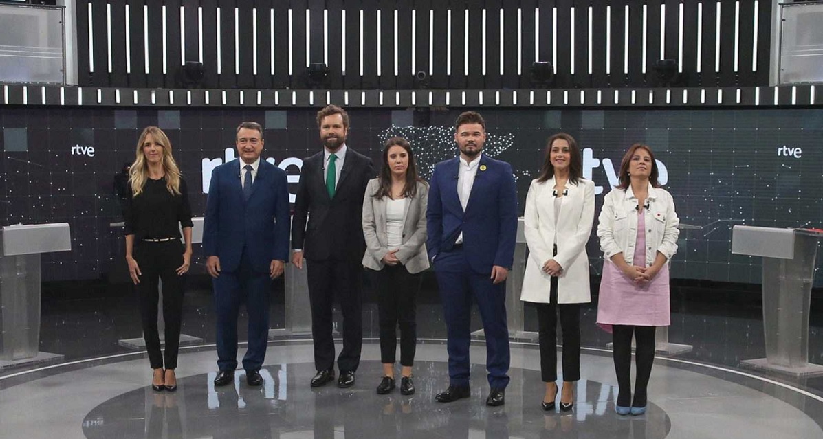 Debate electoral y La mala educación . Imagen RTVE