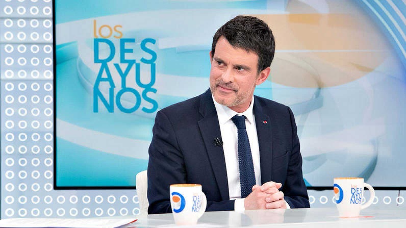 Y habló el francés... Manuel Valls ( imagen RTVE )