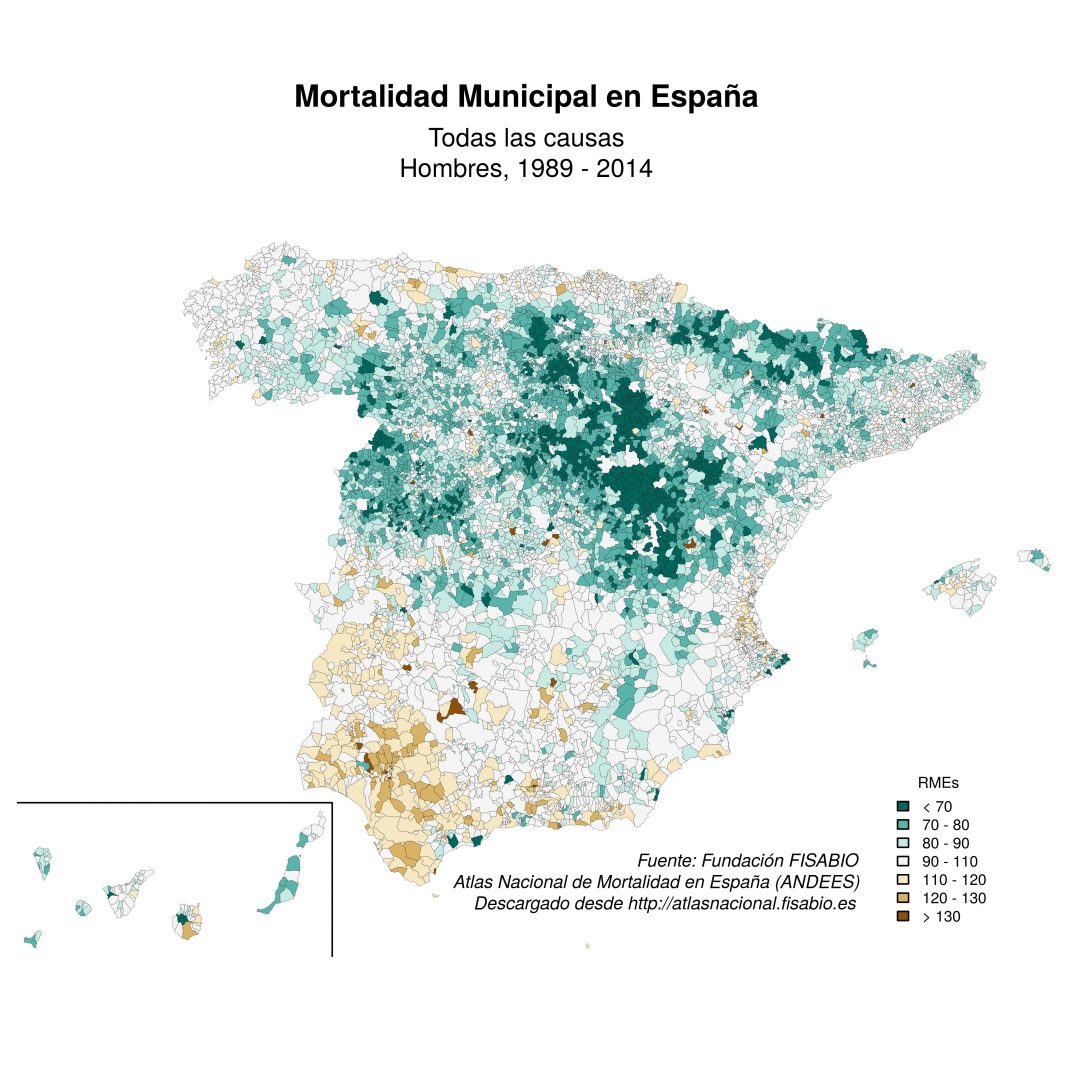 Personal investigador de Fisabio desarrolla un atlas interactivo de España para conocer las causas de muerte e incidir en la prevención