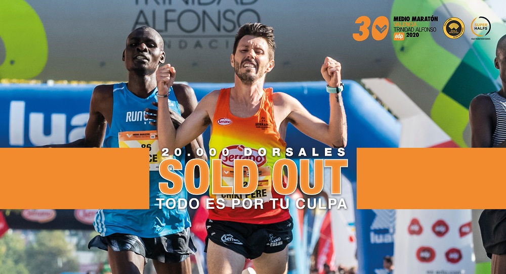 El Medio Maratón Valencia vende los 20.000 dorsales disponibles para su 30ª edición