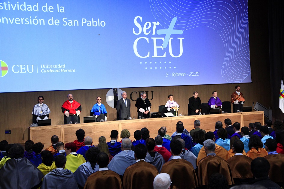 La Universidad CEU Cardenal Herrera ha celebrado esta mañana el acto académico con motivo de la Festividad de la Conversión de San Pablo,