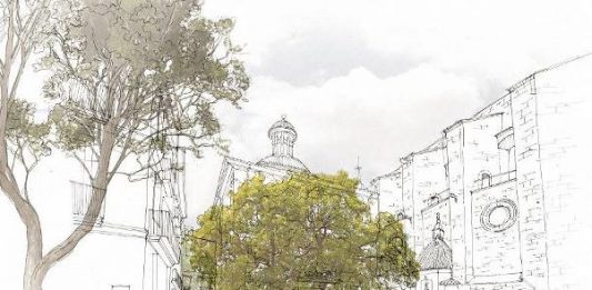Las obras de reurbanización de las Plaza del Mercado y Ciudad de Brujas comenzarán el 22 de abril