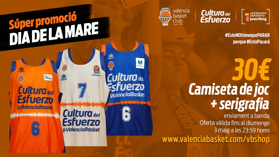 Valencia Basket lanza una promoción especial por el Día de la Madre en su tienda on-line