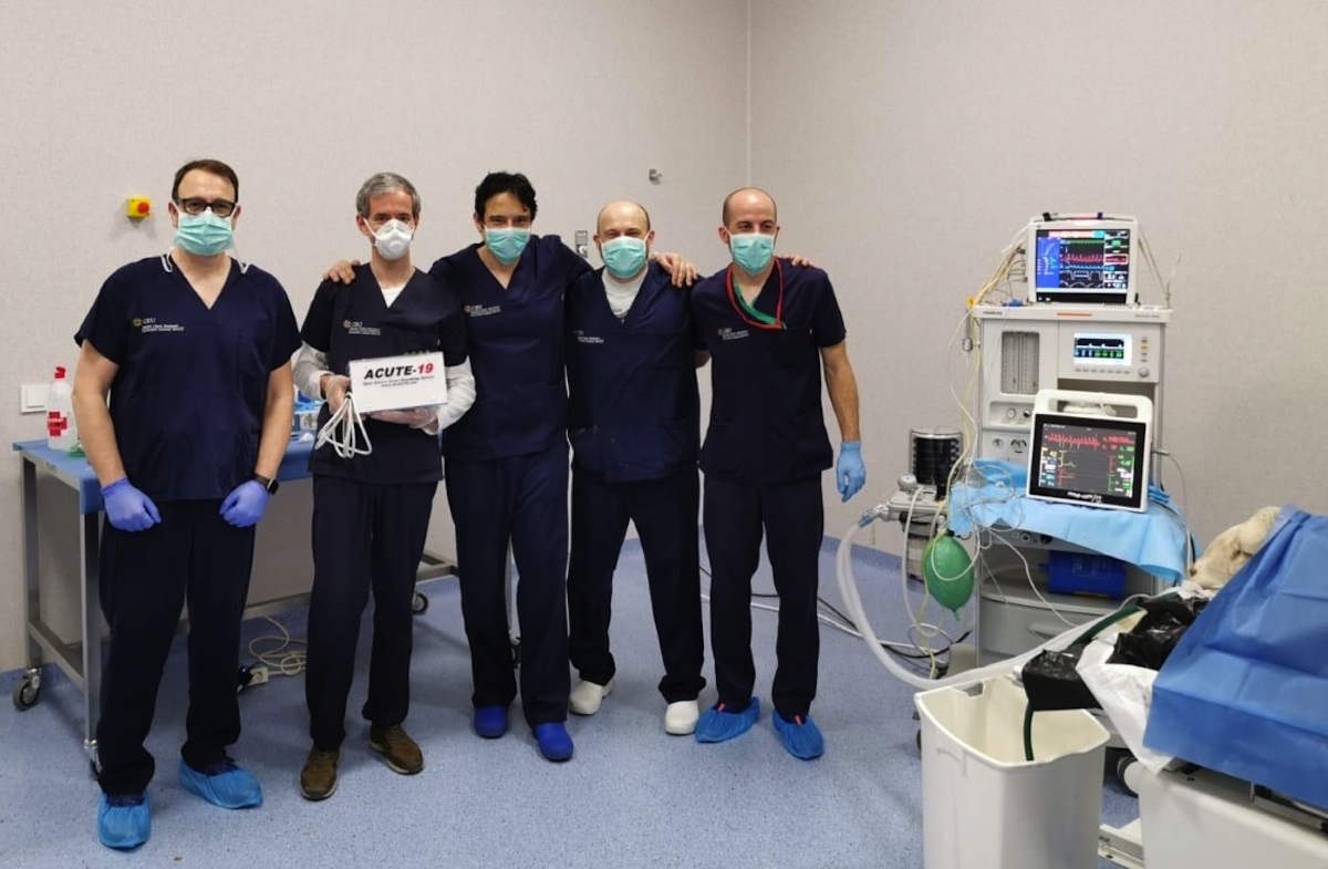 Acute-19, el primer ventilador de turbina para pacientes con Covid-19, testado con éxito en un modelo animal en la CEU UCH