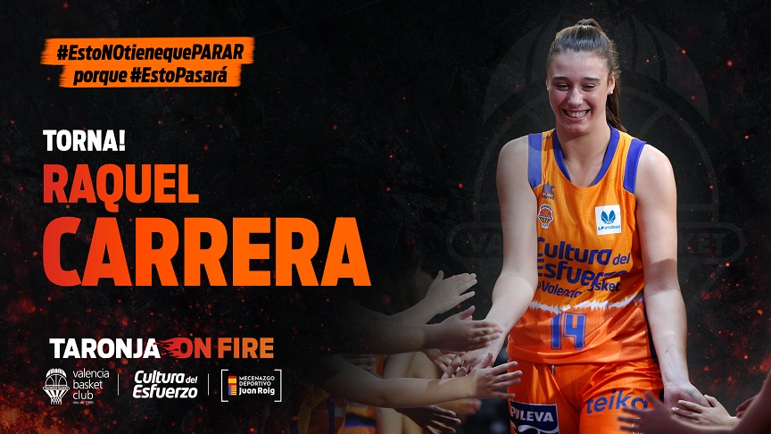 Raquel Carrera vuelve a Valencia Basket para quedarse