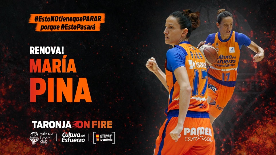 María Pina renueva con Valencia Basket
