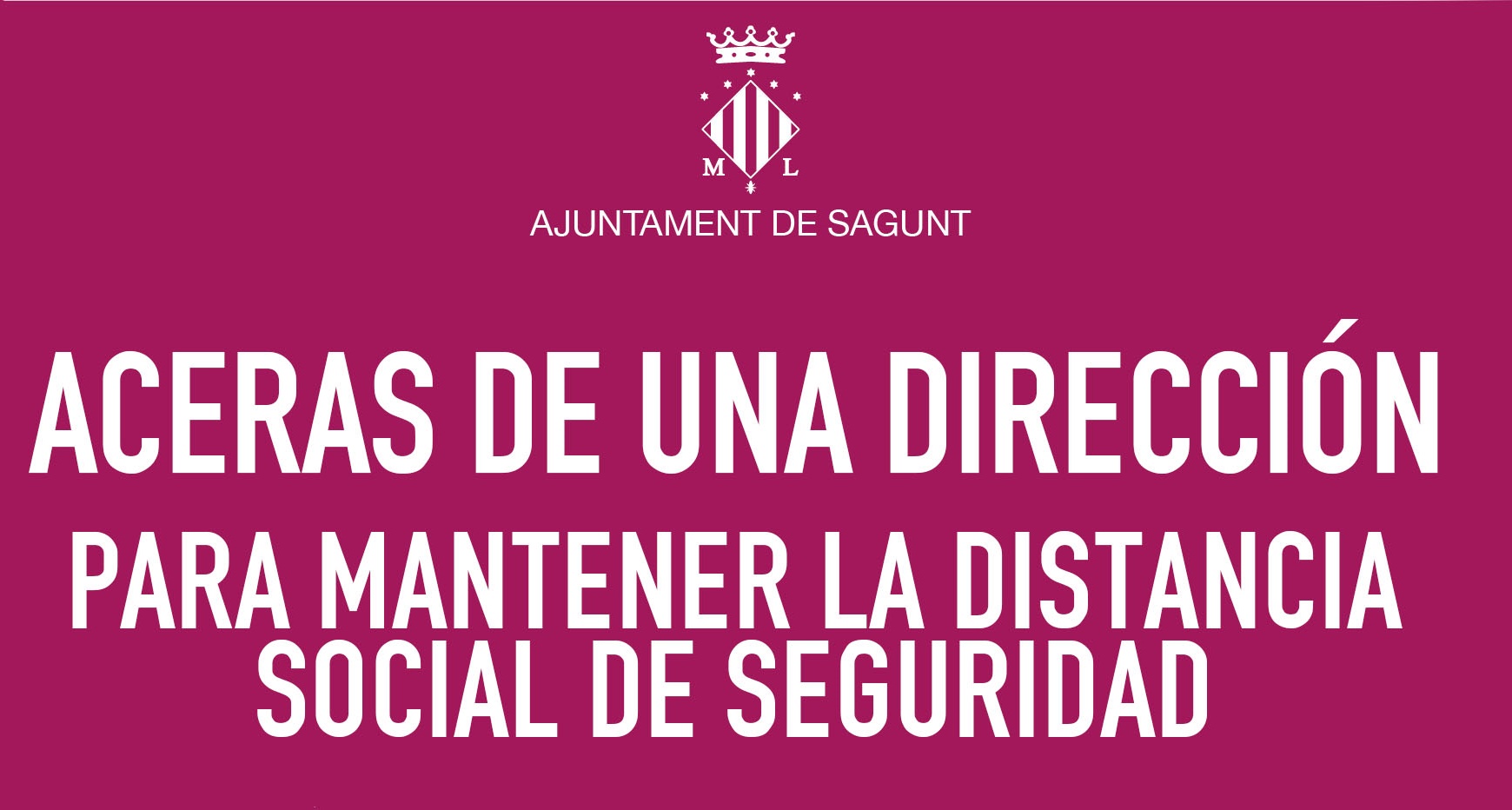 Sagunto transforma en las avenidas cada acera en un sentido peatonal