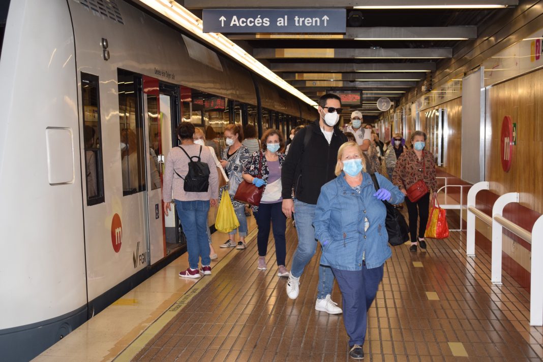 Metrovalencia recupera un 44% de viajeros al iniciar la nueva normalidad