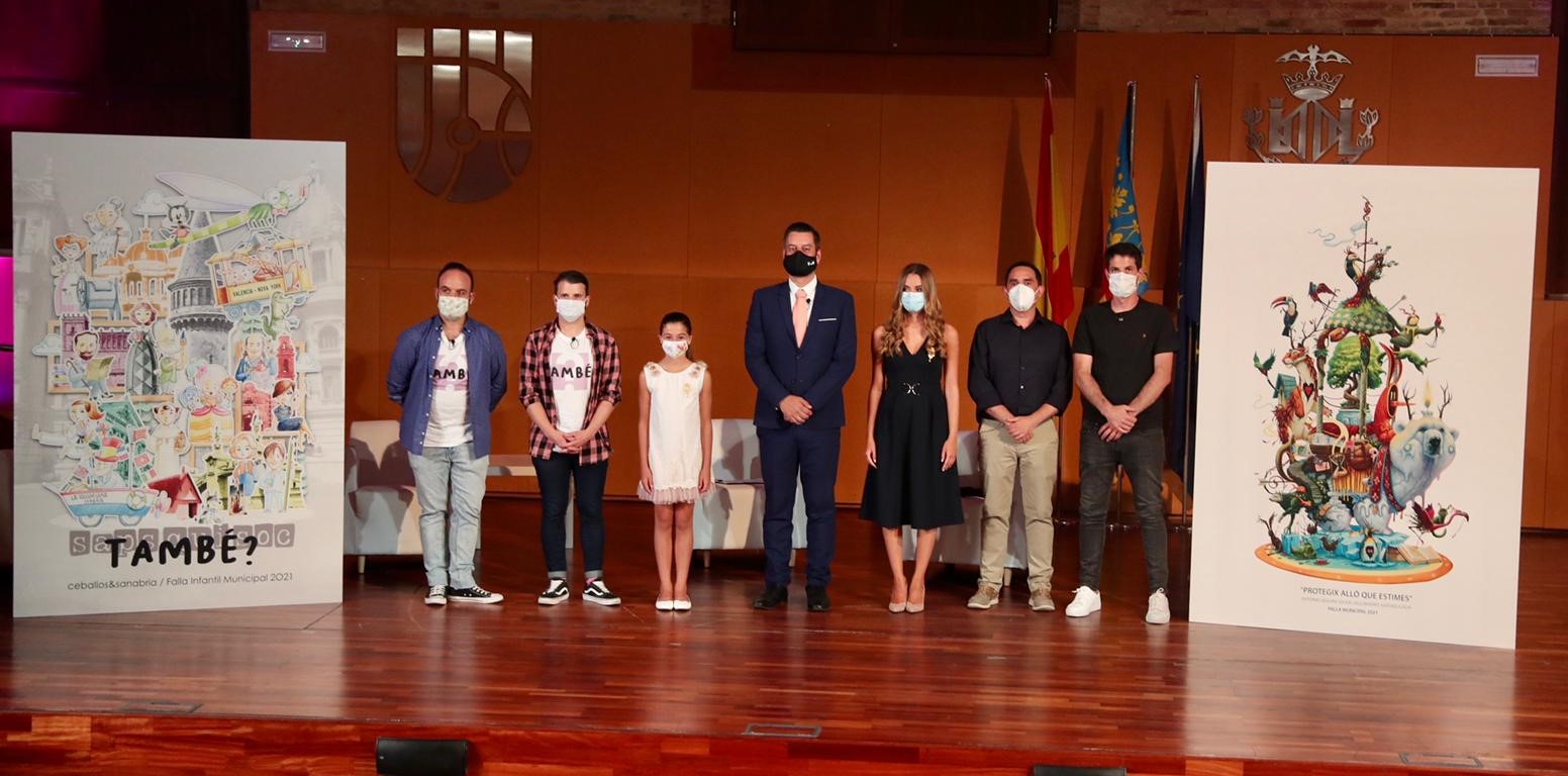 Presentados los bocetos de las Fallas Municipales 2021 con doble falla infantil