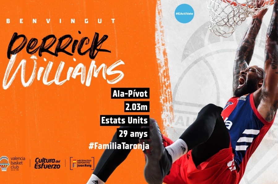 Valencia Basket alcanza un acuerdo con Derrick Williams para la próxima temporada