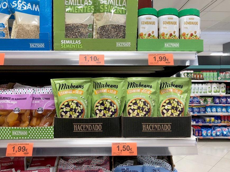 El nuevo snack saludable de Edamame y soja de Mercadona vende 6.000 unidades al día
