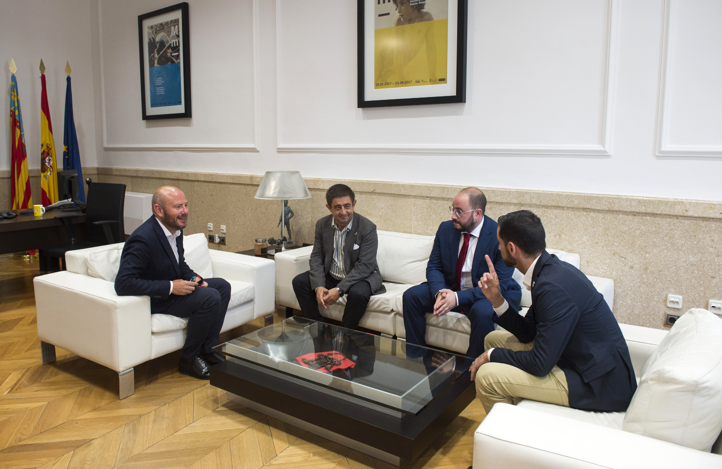 El Presidente de la Diputación de Jaén visita Diputacio de Valencia para establecer acuerdos