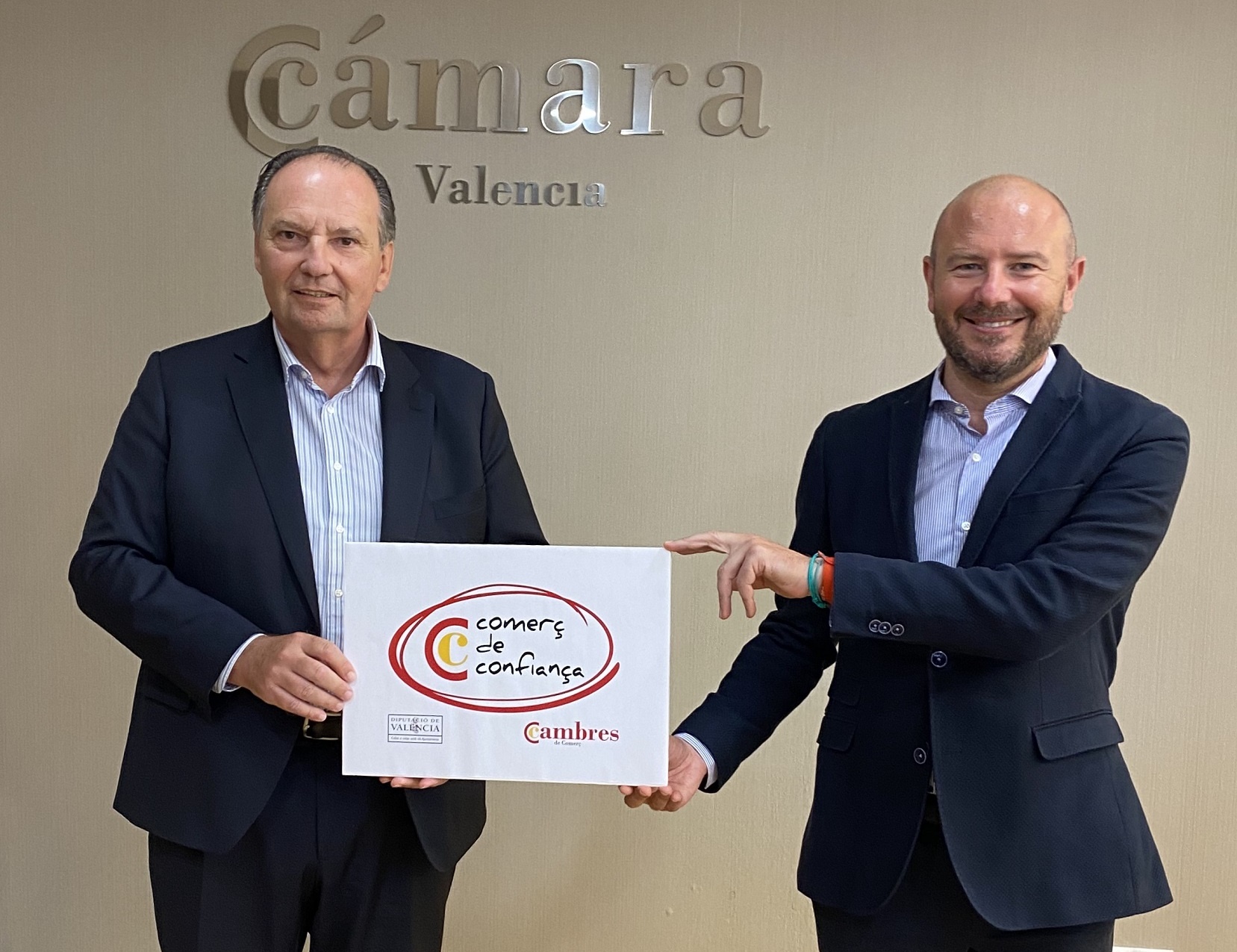Cámara Valencia y Diputación implantarán un sello de comercio de confianza en la provincia de Valencia
