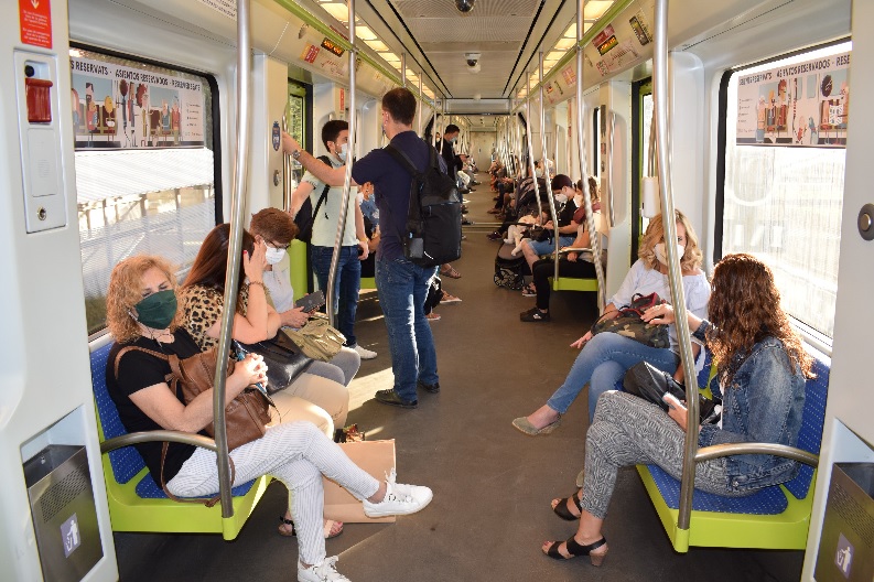 Metrovalencia registró el pasado mes de junio 2.281.800 viajeros