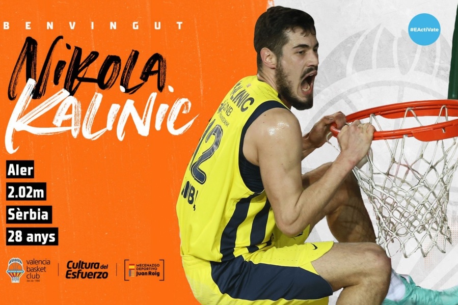 Valencia Basket alcanza un acuerdo con Nikola Kalinic para la próxima temporada