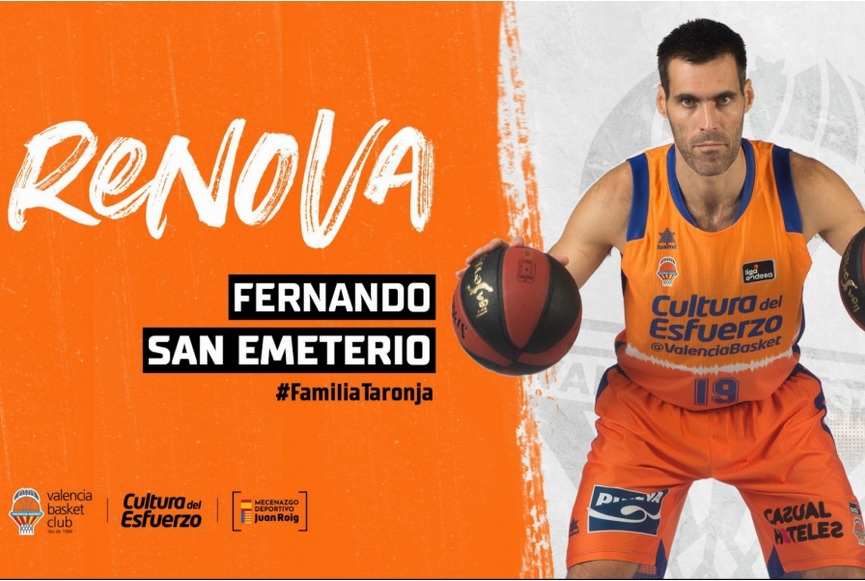 Fernando San Emeterio positivo en COVID, Valencia Basket hoy jugará tras dar negativo el resto de jugadores