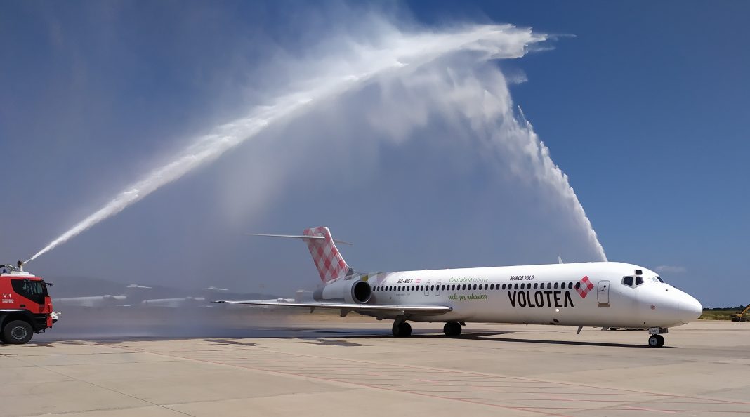El aeropuerto de Castellón abre su primera conexión nacional con la puesta en marcha de la nueva ruta a Bilbao