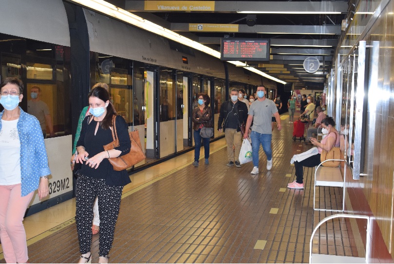 Metrovalencia restablecerá el martes 1 de septiembre los horarios habituales de metro y tranvía