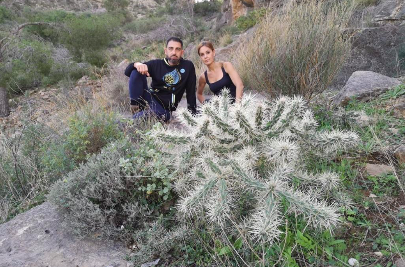 Elisa Díaz critica la tardanza del Consell para actuar contra la especie invasora cactus de Arizona en la sierra de Orihuela