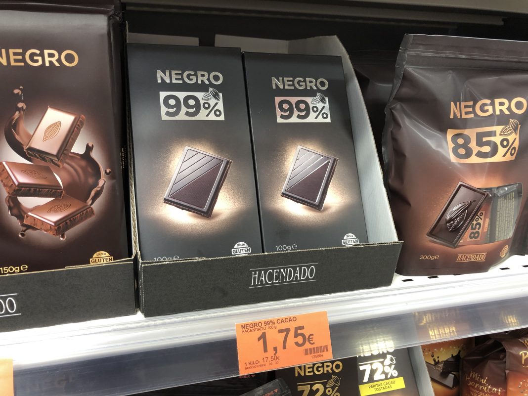 La nueva tableta 99% cacao de hacendado vende más de 8.000 unidades al día
