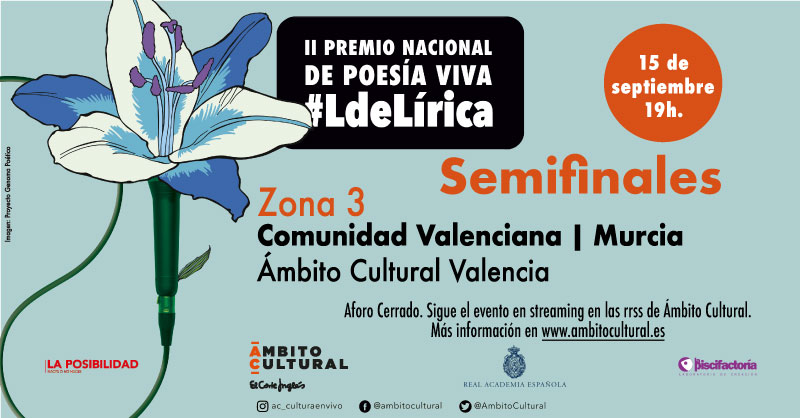 Nueve poetas valencianos protagonizarán mañana la semifinal del II Premio #LdeLírica en Ámbito Cultural Colón