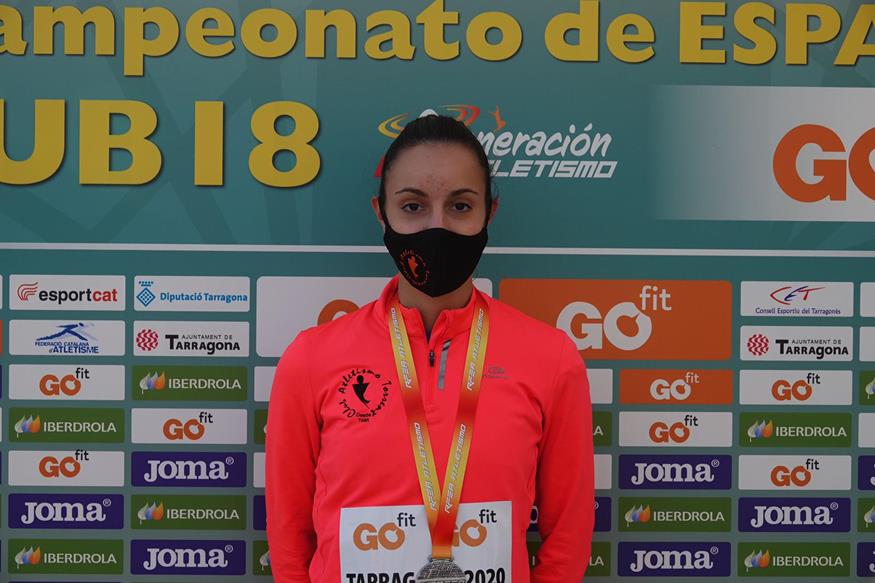 Claudia Rubio subcampeona juvenil de triple salto