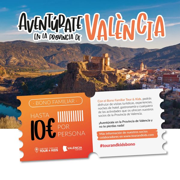 Tour&Kids pone en marcha una campaña de bonos descuento para promover el turismo familiar en la provincia de Valencia
