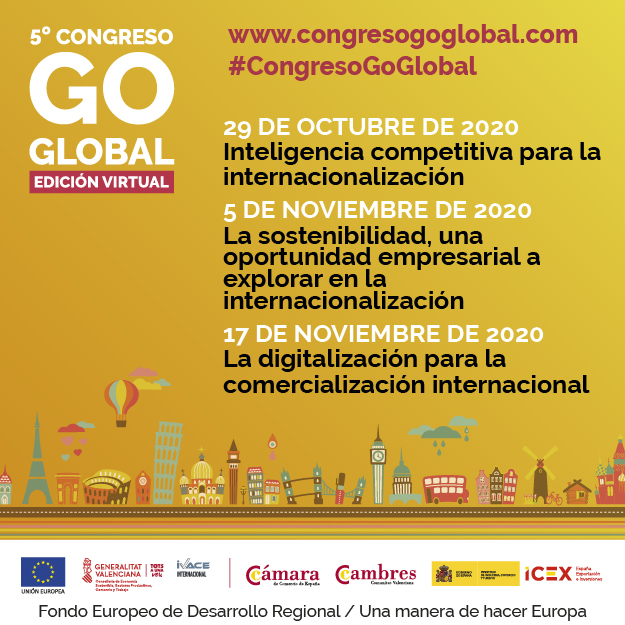 El 5º Congreso Go Global impulsará la internacionalización de las pymes valencianas con una edición virtual