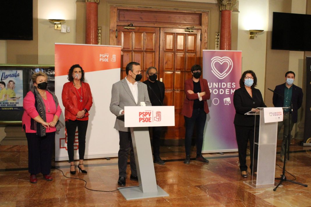 PSPV-PSOE y Unides Podem celebran unos Presupuestos para 2021 que se centran en la 