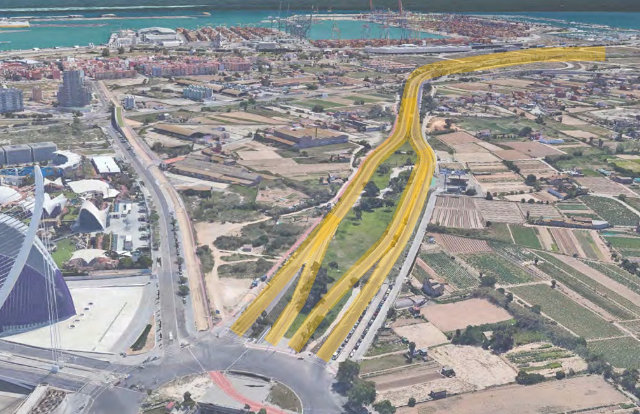 Comienzan las obras de reasfaltado de la Autovía del Saler en su tramo más próximo a la ciudad
