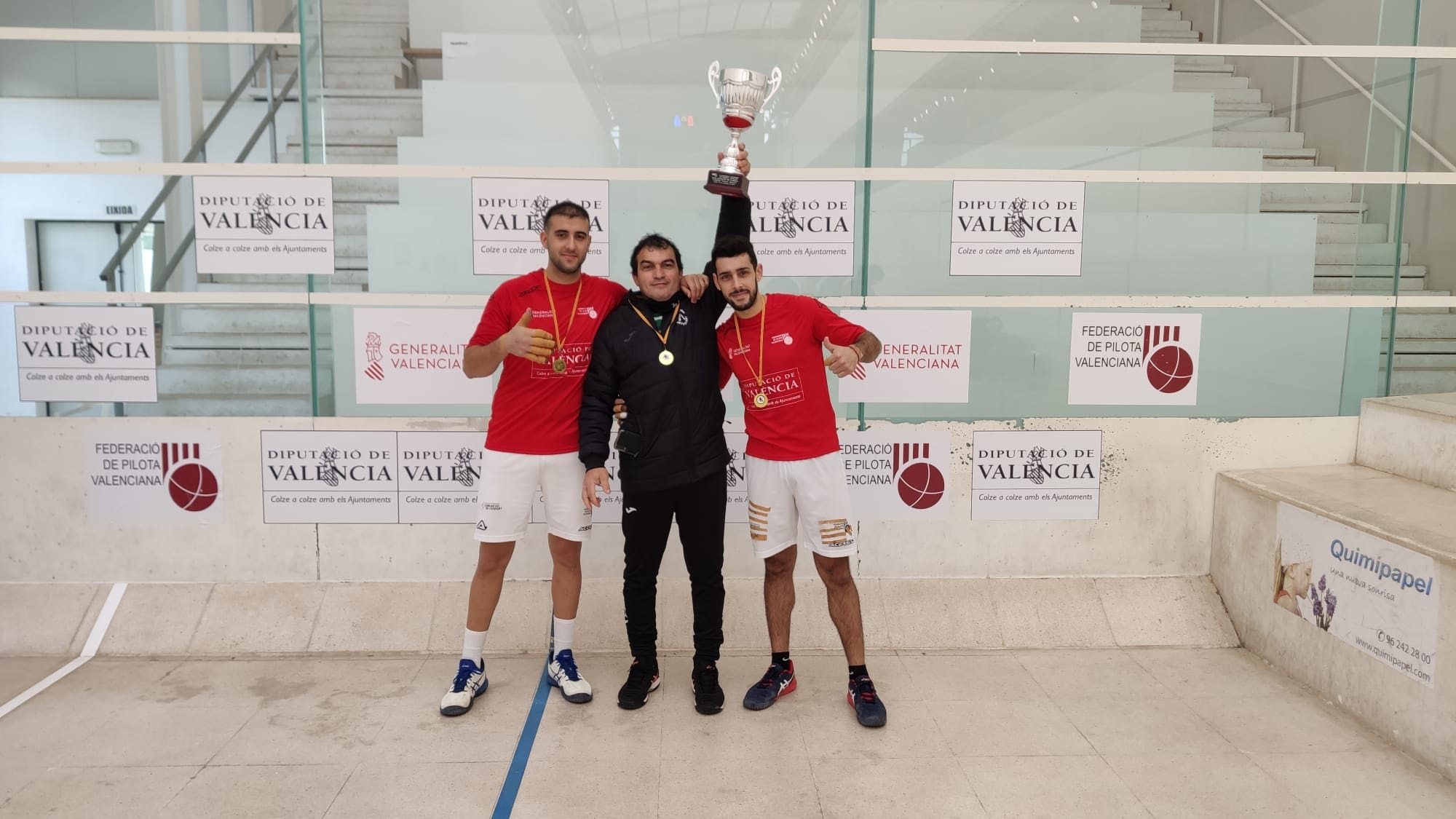 Monserrat (3ª), Favara (4ªA) y El Genovés (2ª), campeones del Autonómico de raspall por parejas