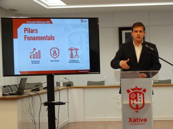 El presupuesto municipal de Xàtiva de 2021 llega a los 33,3 millones de euros
