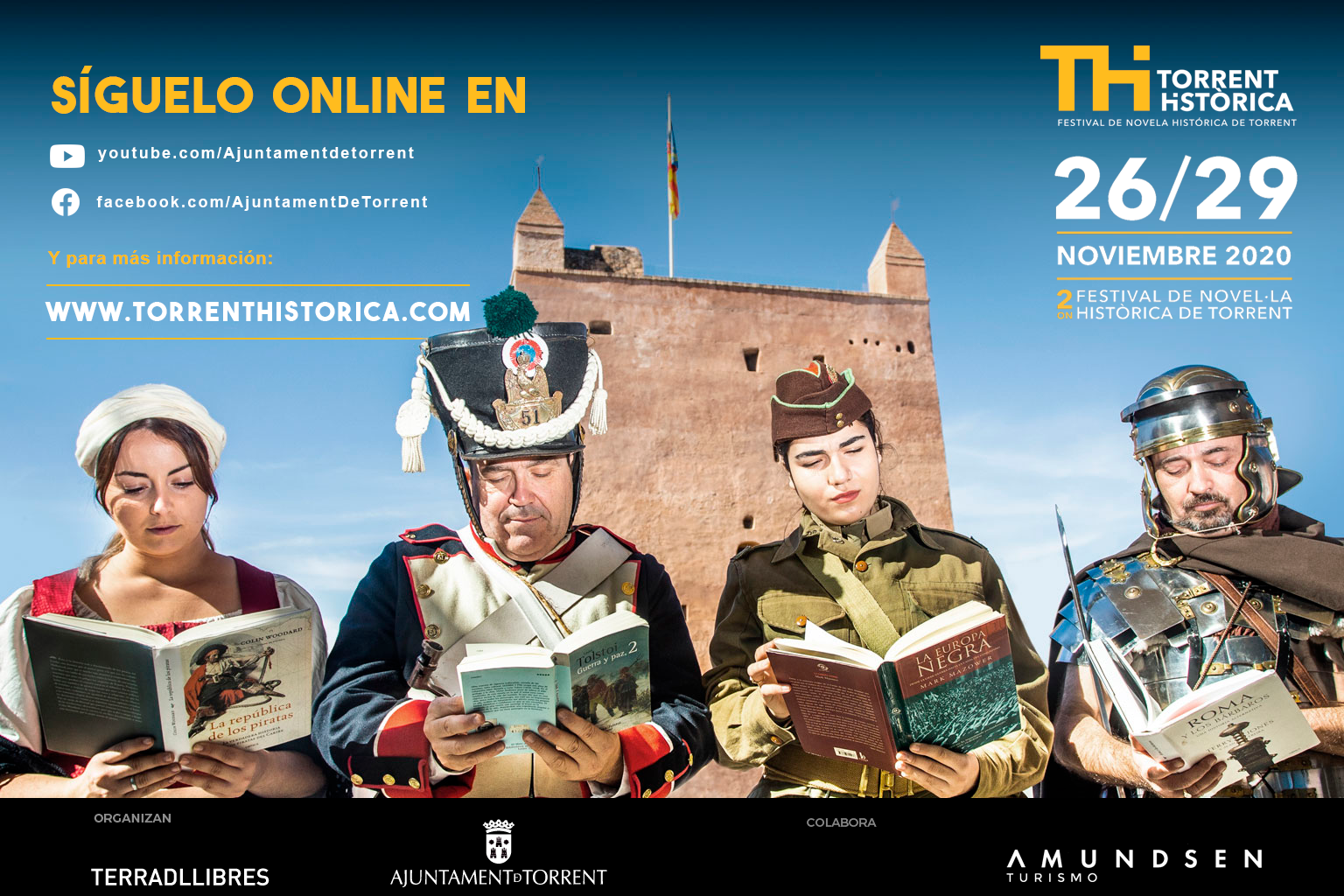 Rosa Montero, Espido Freire y Javier Olivares, protagonistas de la segunda edición de Torrent Històrica