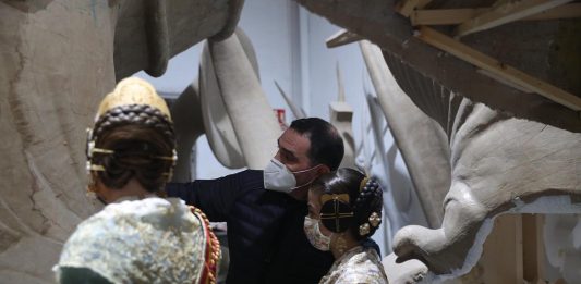 La Falleras Mayores de Valencia celebran los IV años de la Declaración de las Fallas como Patrimonio de la Humanidad