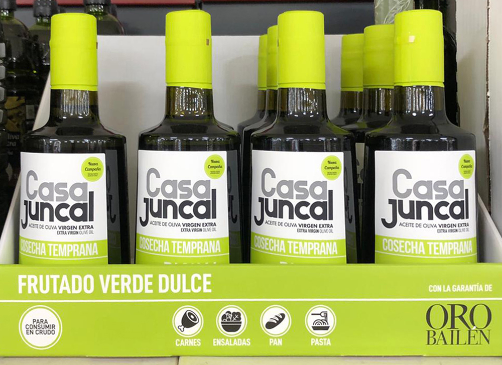 Mercadona pone a la venta la nueva campaña del Aceite de Oliva Virgen Extra Casa Juncal cosecha temprana