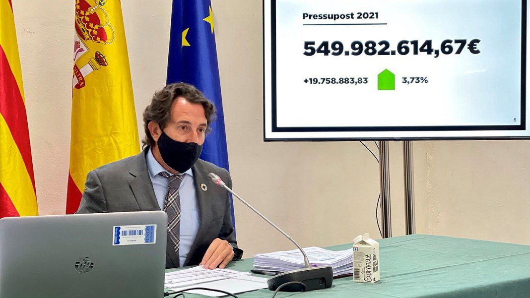La Diputació de Valencia presenta el mayor presupuesto de su historia con 550 millones de euros