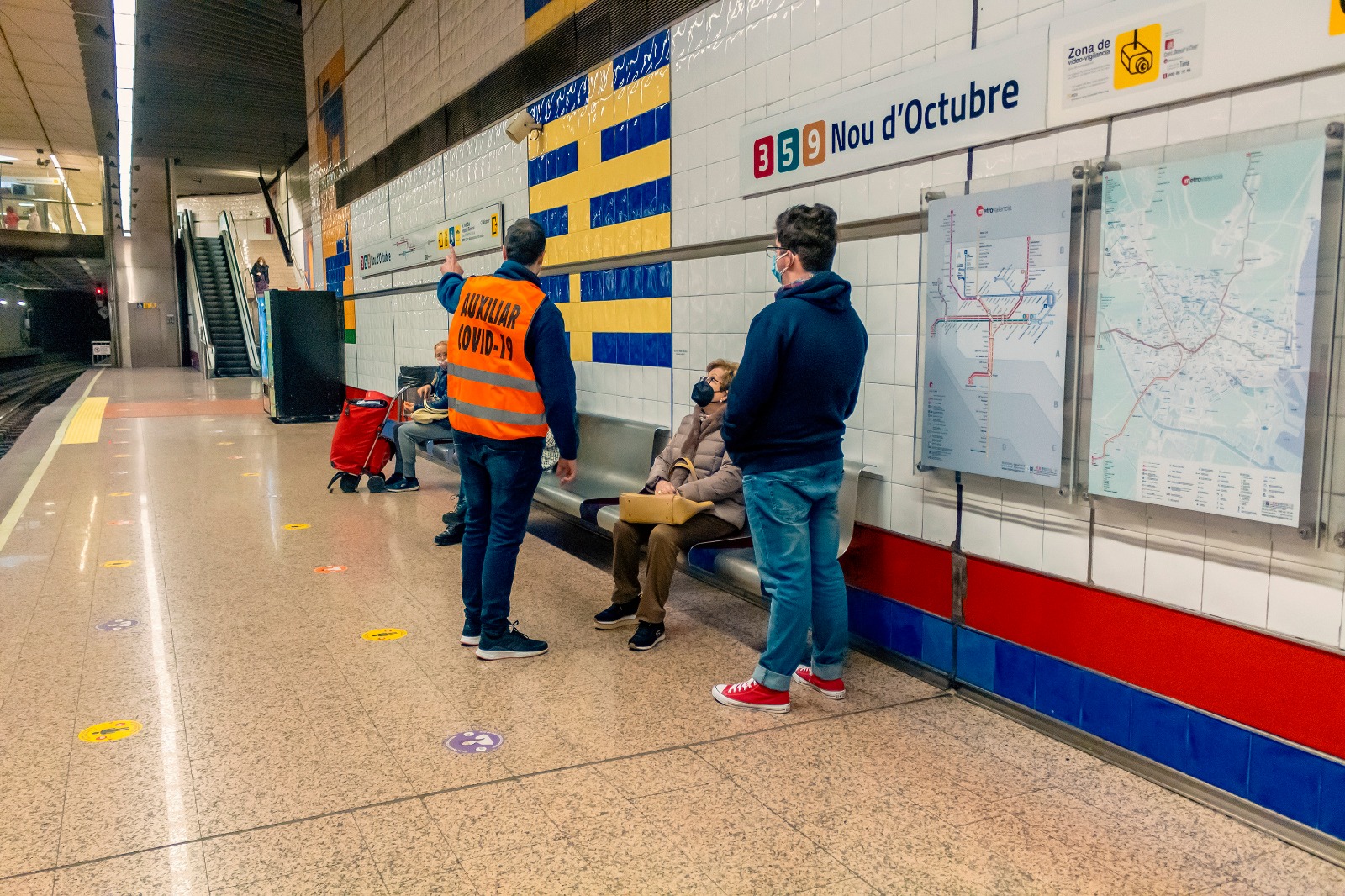 La Generalitat Valenciana incorpora 120 auxiliares COVID en las estaciones de MetroValencia y Tram Alacant