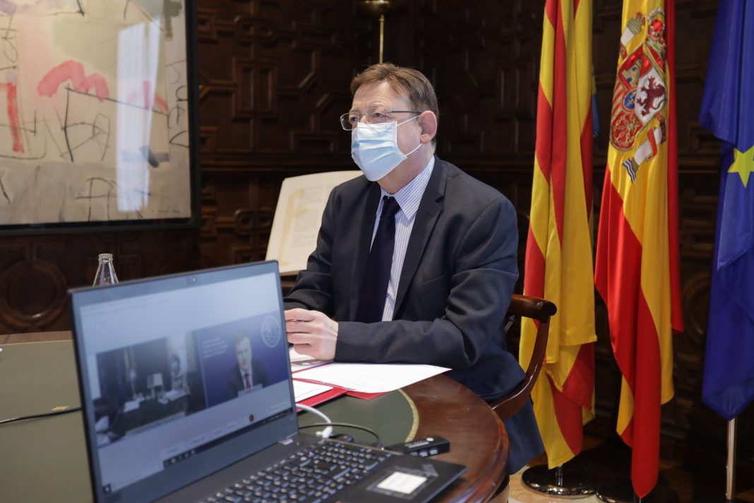 El President Puig mantiene una reunión con personas expertas para analizar la evolución de la pandemia de coronavirus en la Comunitat Valenciana