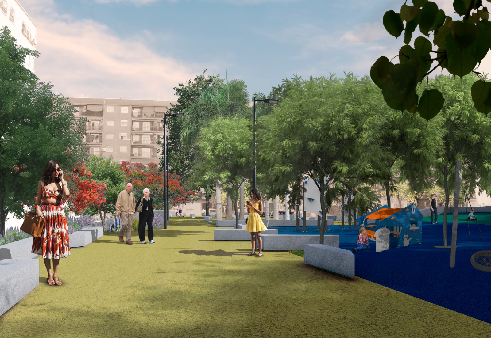 Empiezan las obras del nuevo jardín de la Avenida Juan XXIII