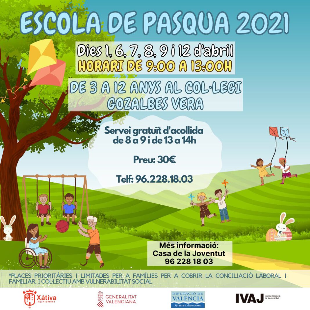 Escuela de Pascua 2021 de Xàtiva